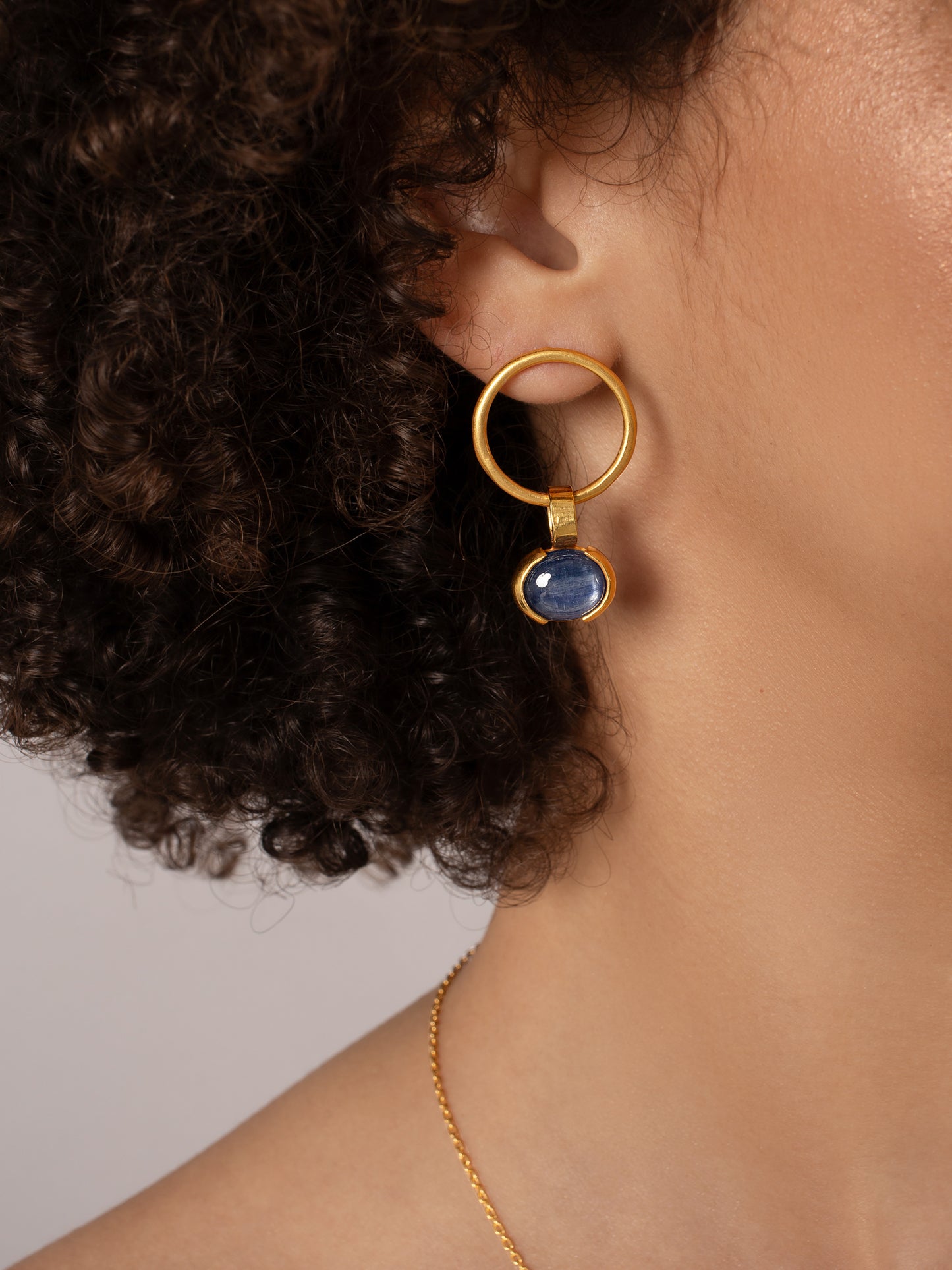 Earrings gold natural stones handmade lisbon jewelry jewellery silver