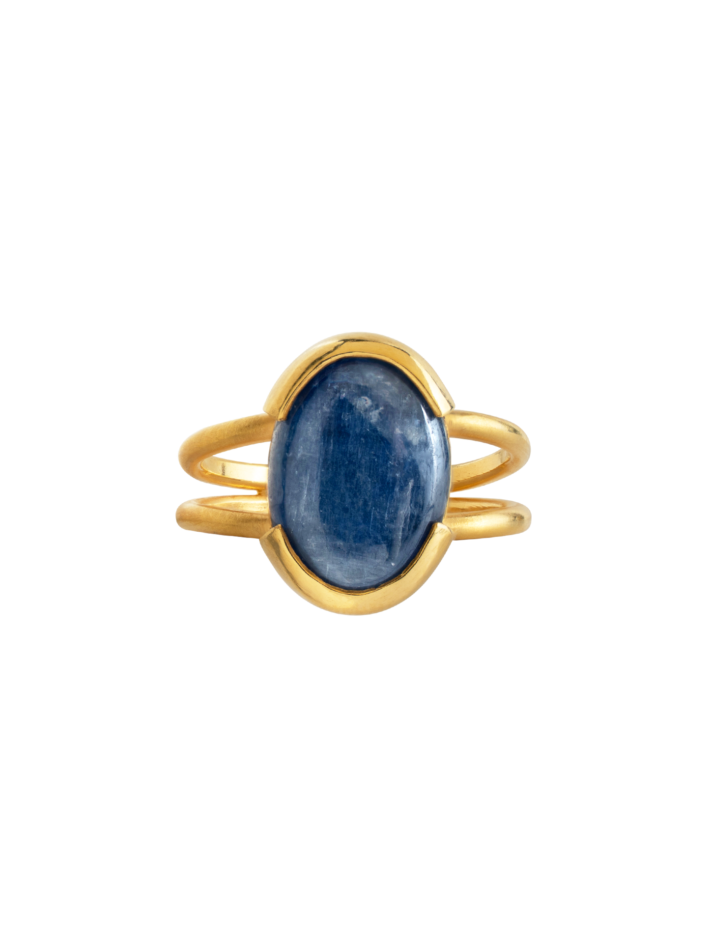 ring gold silver handmade jewelry lisbon artisan handcrafted kyanite blue natural stone
