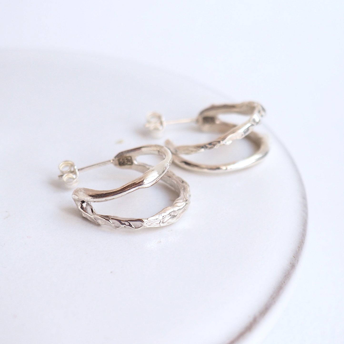 Marea Double Hoops