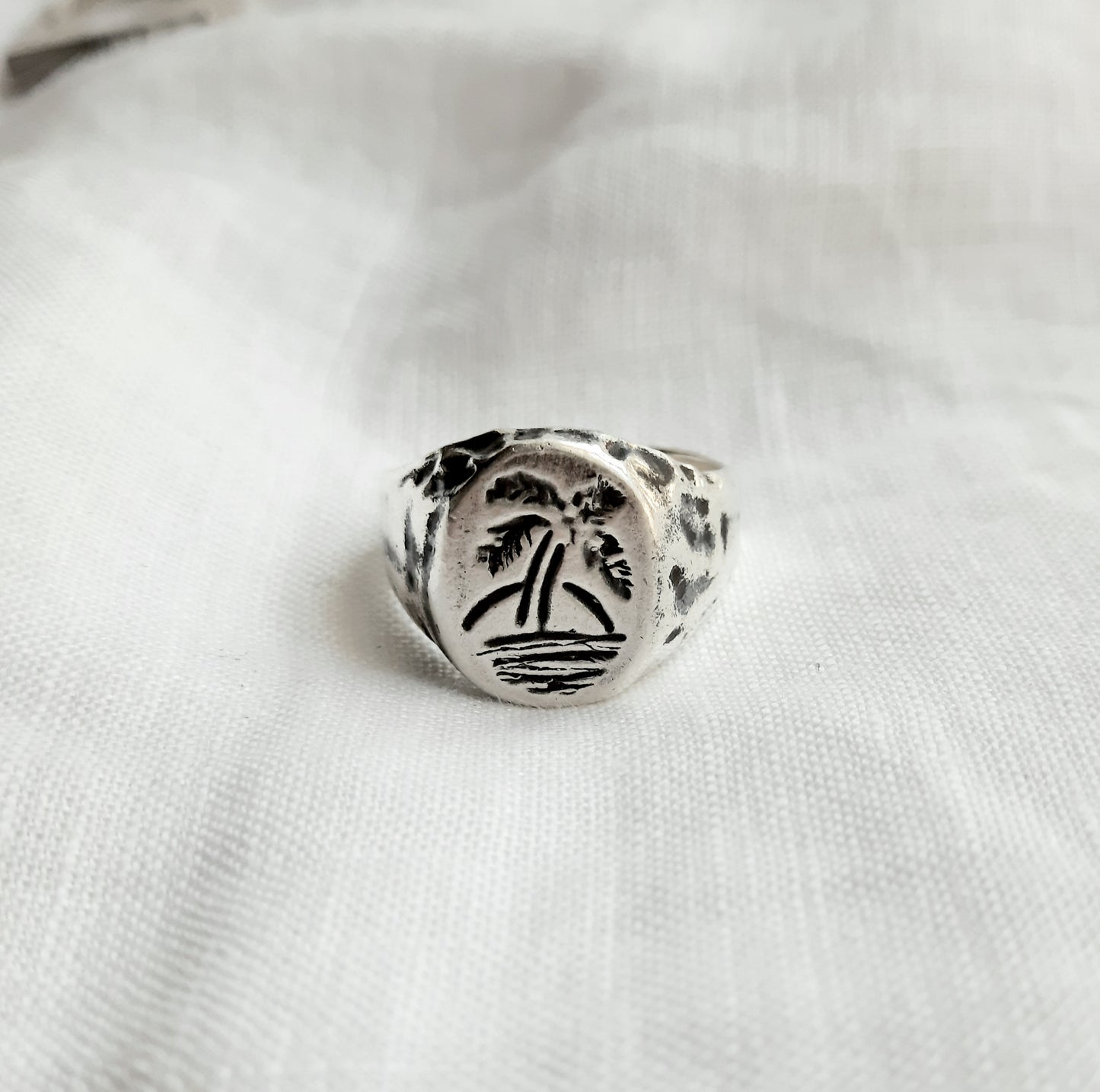 Men jewelry handmade silver signet ring wide ring joias de homem prata anel gioielli uomo fatti a mano argento anello sigillo