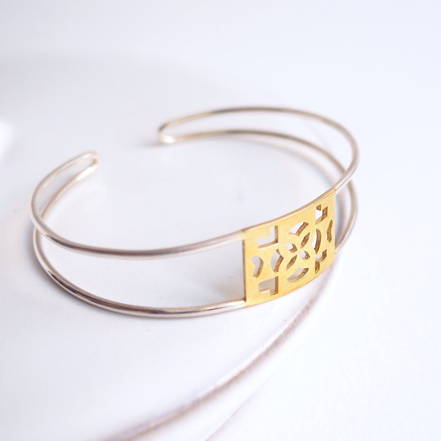 Azulejos Bangle Bracelet jewellery jewelry ring silver gold handmade handcrafted fashion custom bespoke