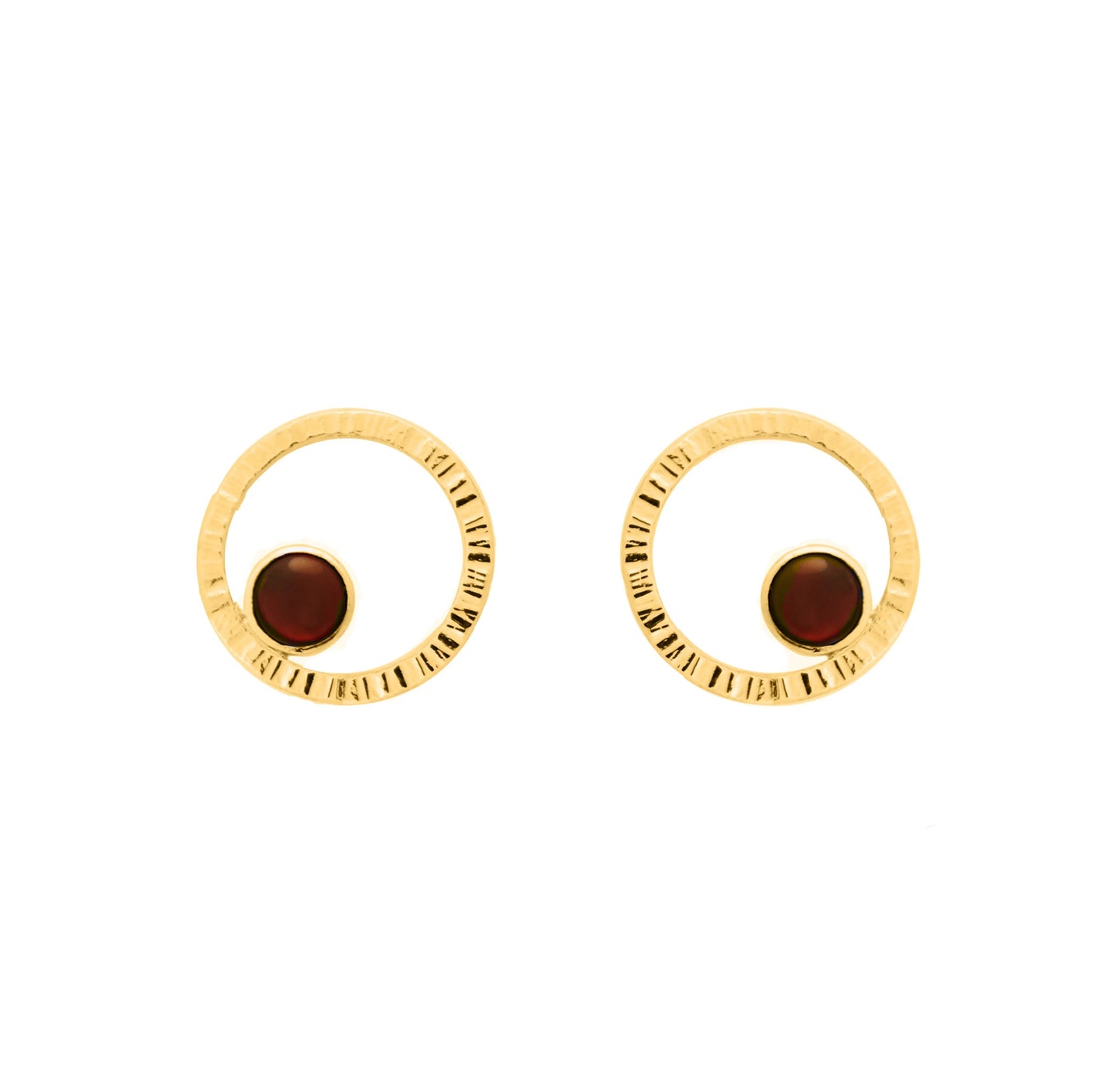 Earrings jewelry handmade gold silver natural semiprecious stone garnet orecchini gioielli artigianali oro argento design joias brincos ouro prata