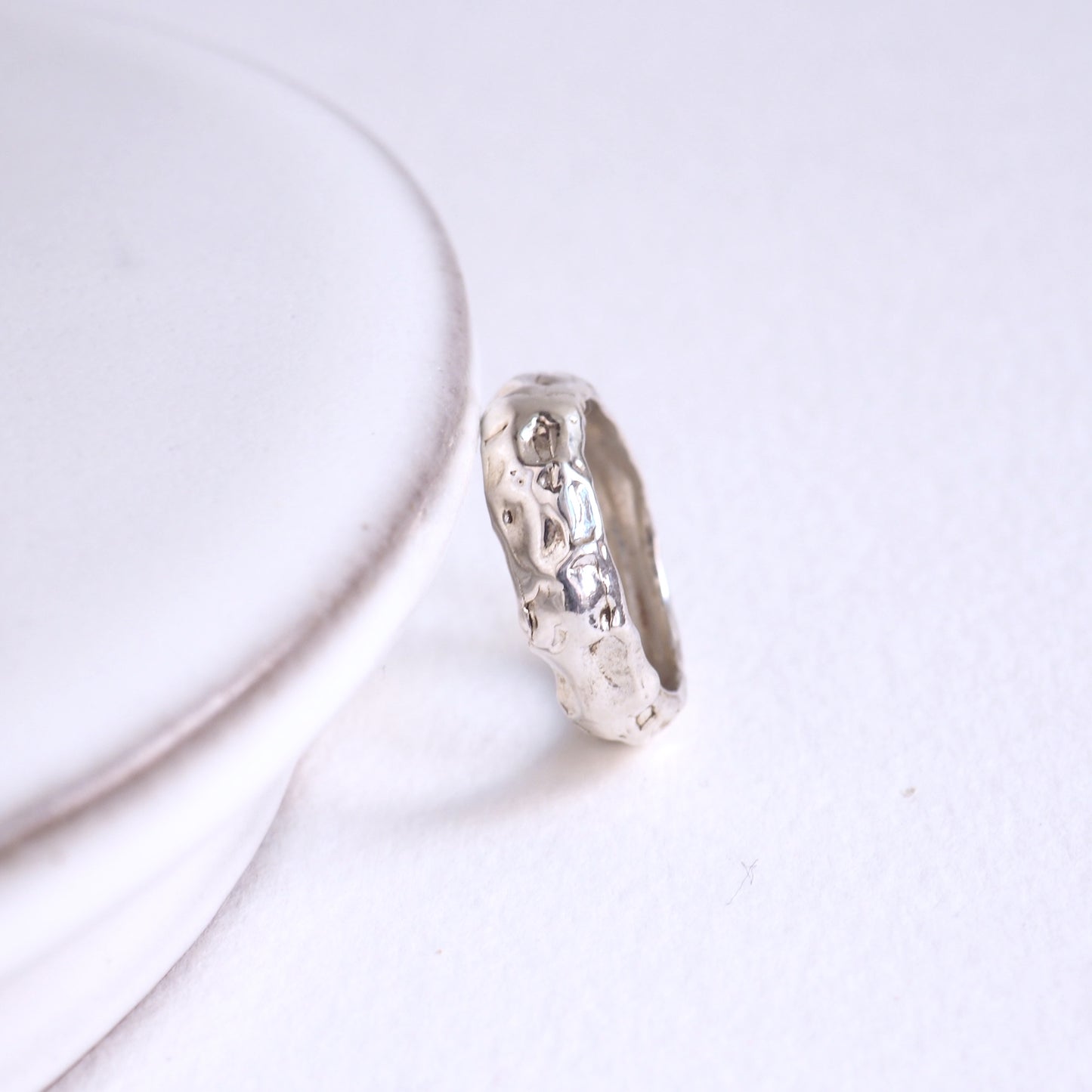 Marea Ring sea Ocean Organic jewelry ring silver gold handmade handcrafted fashion custom bespoke