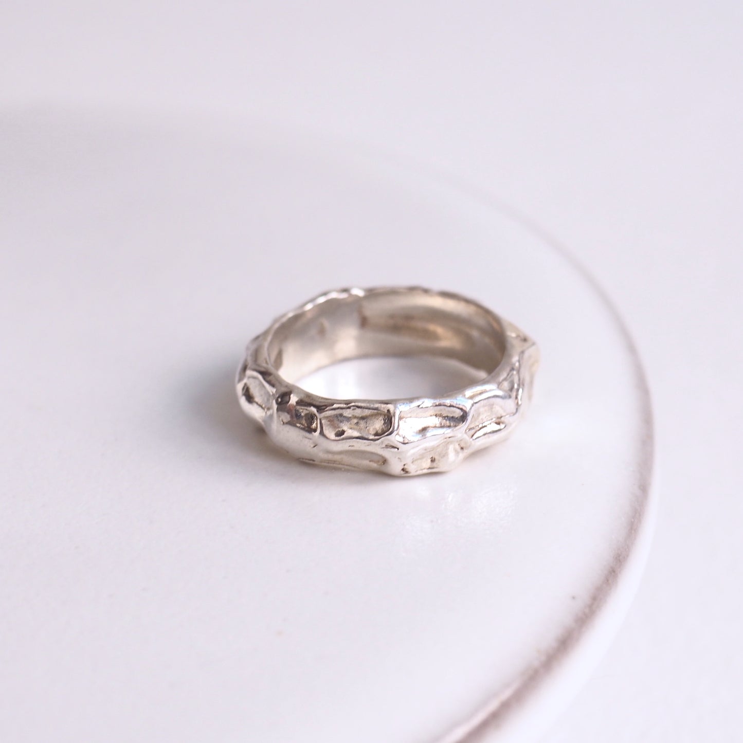 Marea Ring sea Ocean Organic jewelry ring silver gold handmade handcrafted fashion custom bespoke