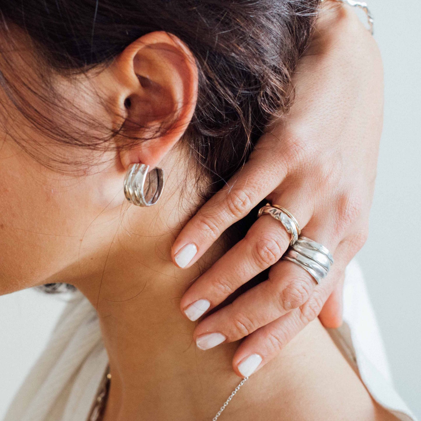 earrings Jewelry Gold Silver Organic Handcrafted Handmade Fashion Design Custom Bespoke