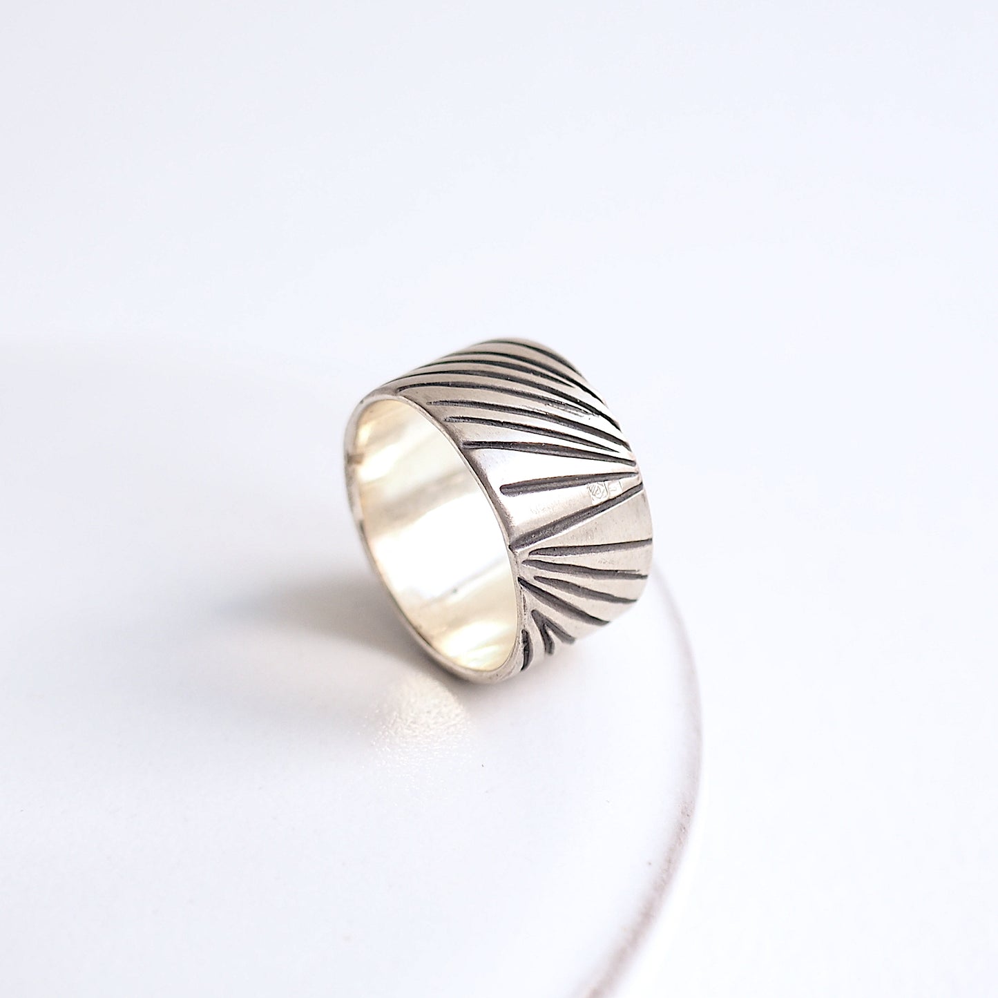 Ring Silver Man jewelry design bespoke unique sunset fashion custom