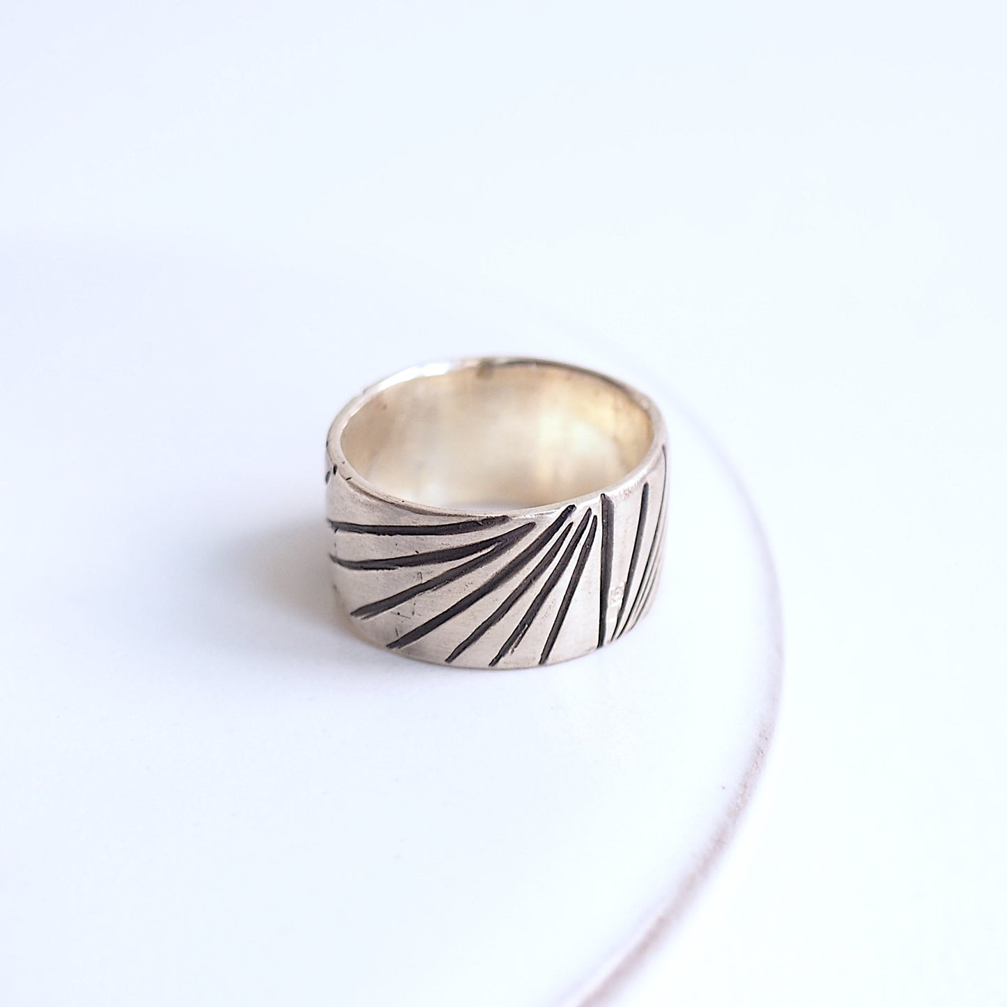 Ring Silver Man jewelry design bespoke unique sunset fashion custom
