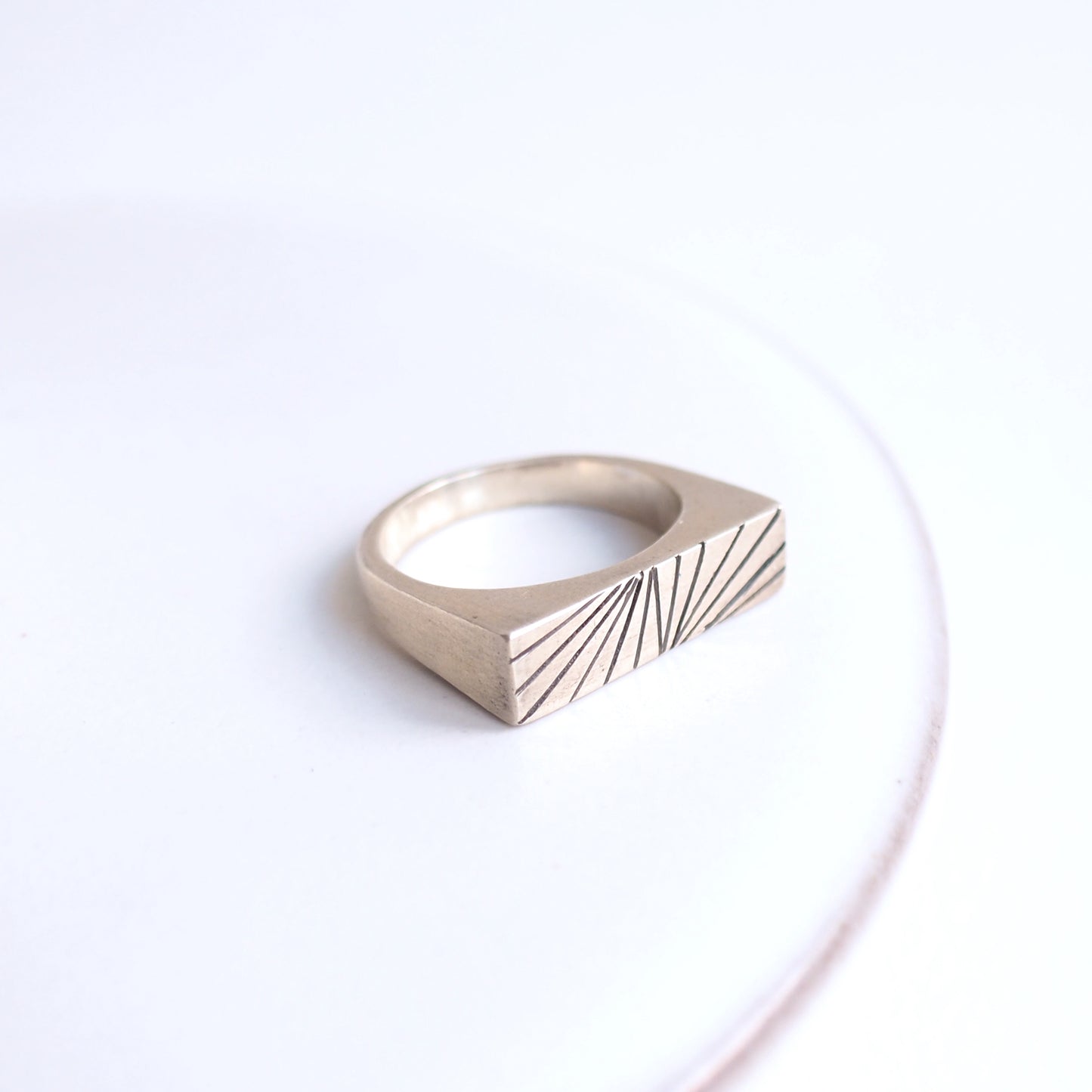 Ring Silver Man jewelry design bespoke unique sunset fashion custom