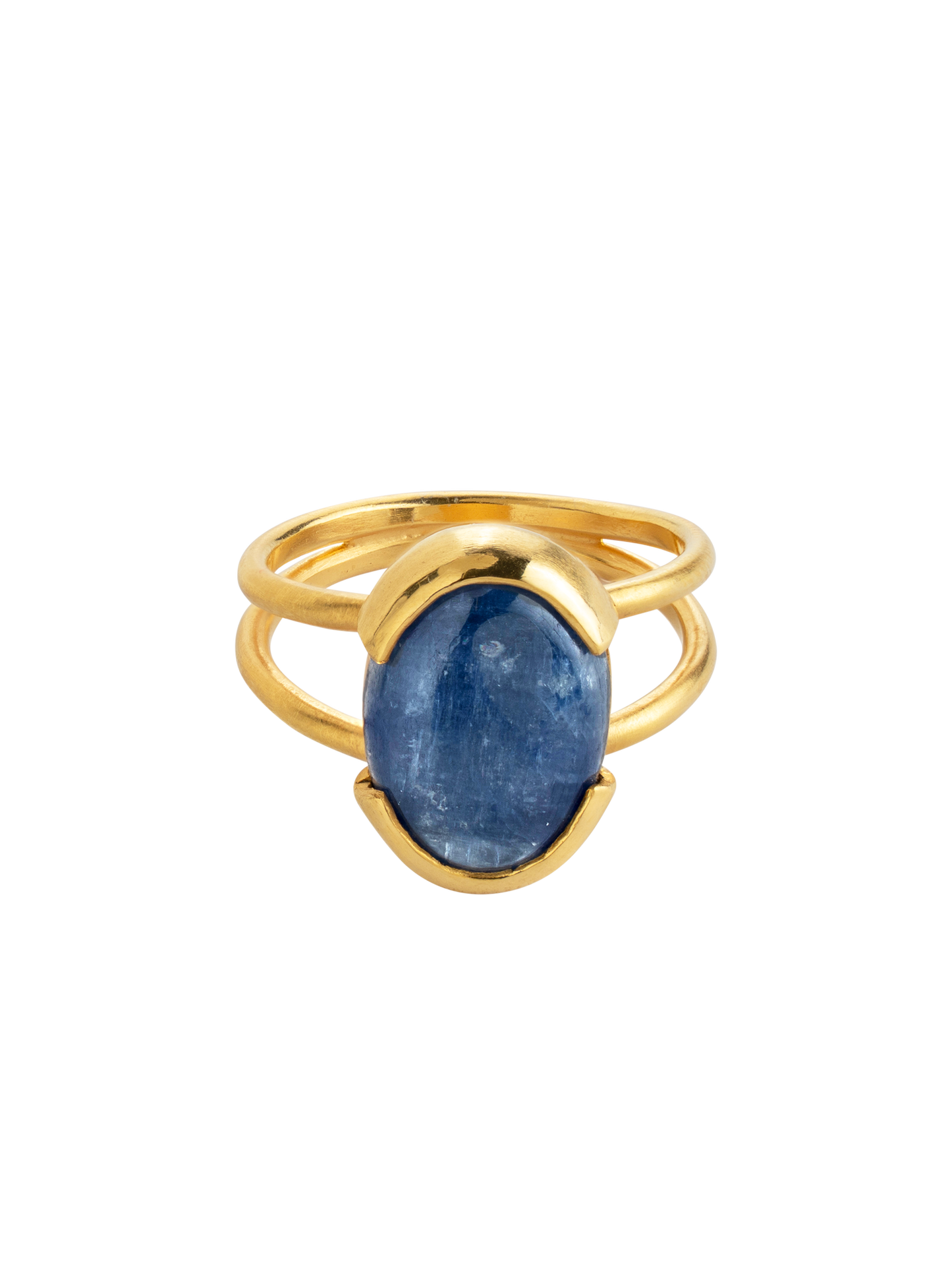 ring gold silver handmade jewelry lisbon artisan handcrafted kyanite blue  natural stone