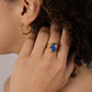 ring gold silver handmade jewelry lisbon artisan handcrafted kyanite blue  natural stone