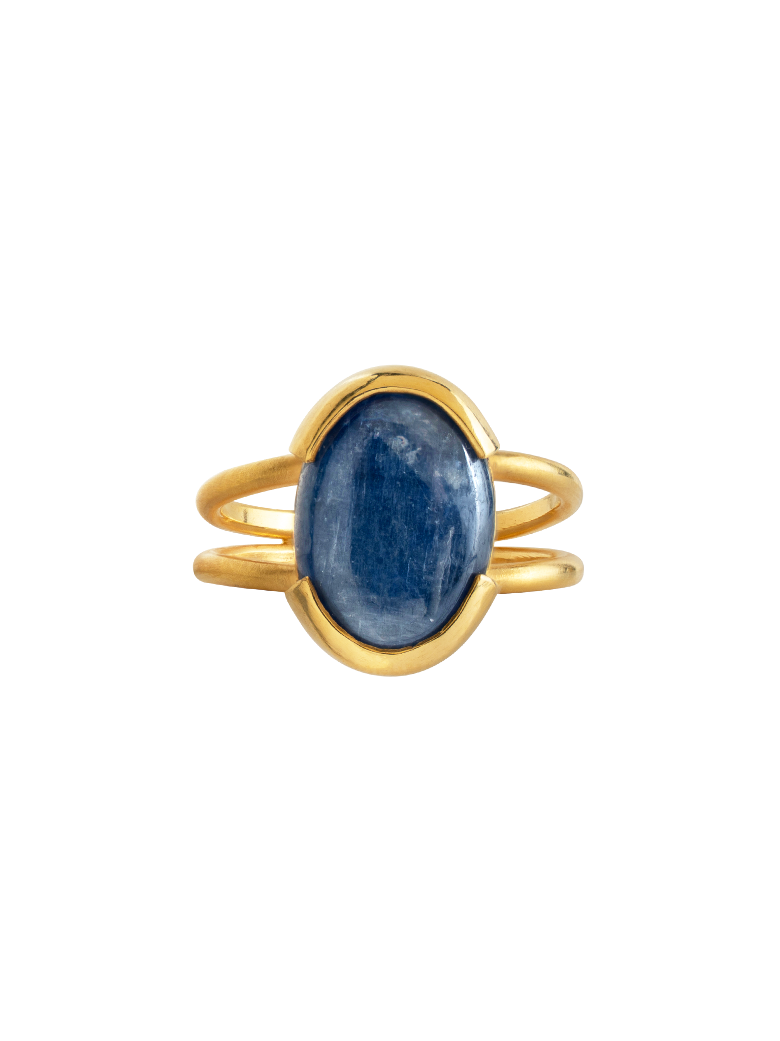 ring gold silver handmade jewelry lisbon artisan handcrafted kyanite blue  natural stone