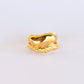 Ring jewelry handcrafted organic fluid gold silver fashion jewellery bespoke unique