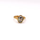 Handmade organic design ring with freshwater pearl, crafted in Lisbon. Minimalist, sculptural jewelry inspired by ocean waves