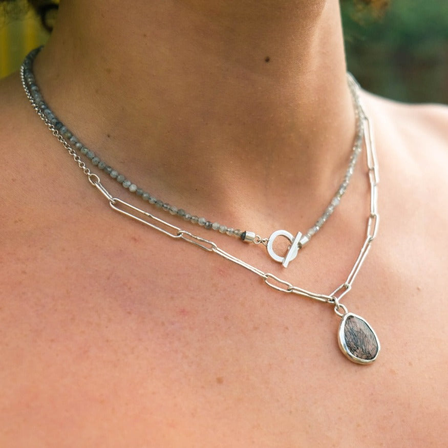 Jewellery jewelry necklace silver gold stone precious custom unique bespoke handmade handcrafted