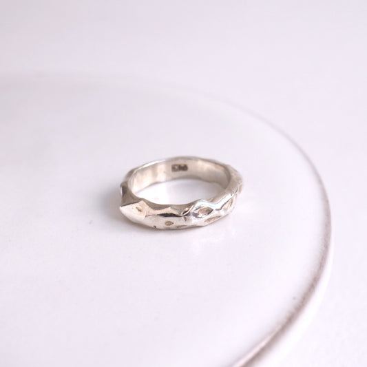 Marea ring sea Ocean Organic jewelry ring silver gold handmade handcrafted fashion custom bespoke