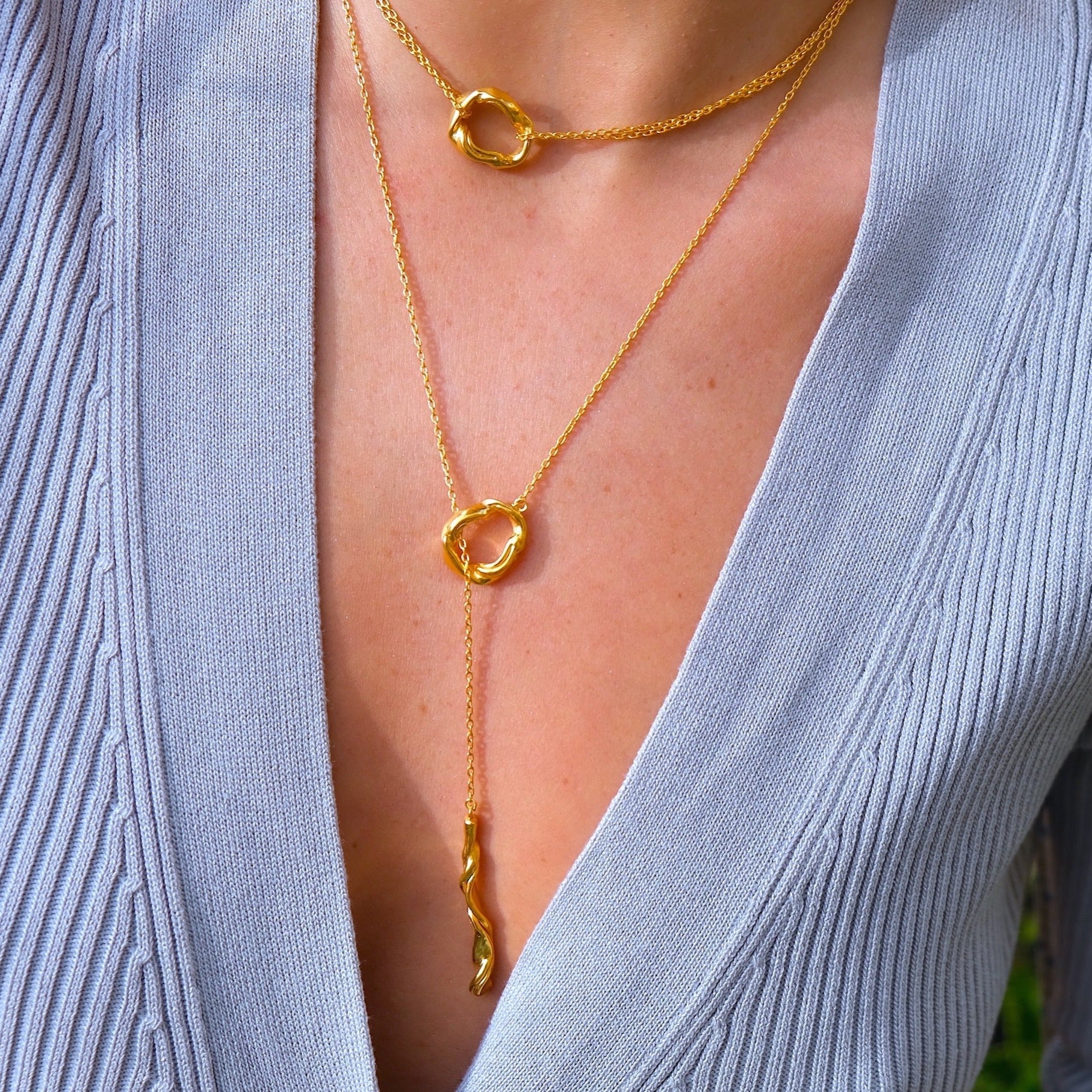 Necklace Jewelry Gold Silver Organic Handcrafted Handmade Fashion Design Custom Bespoke 