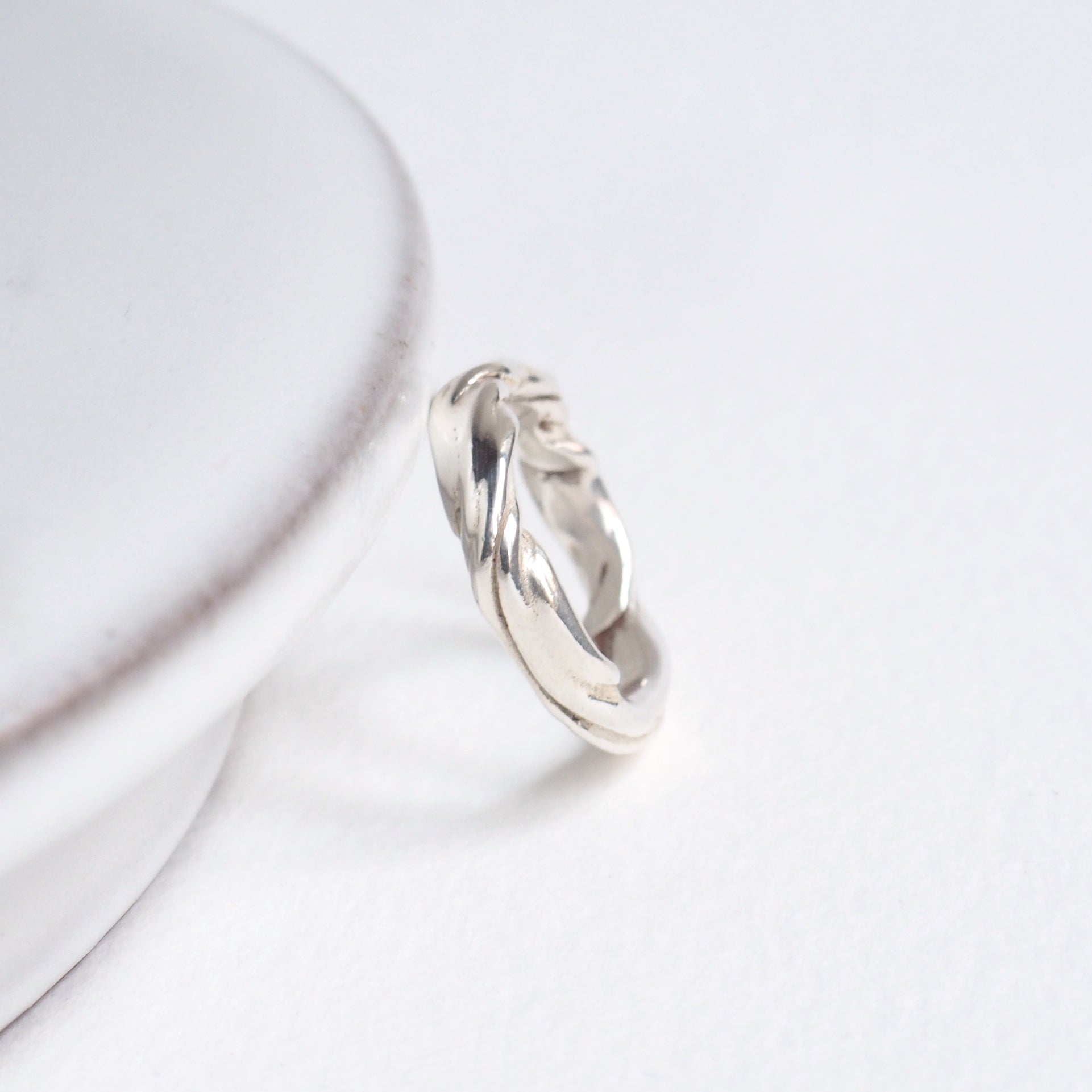 Ring Jewelry Silver Organic Handcrafted Handmade Fashion bespoke unique custom design 