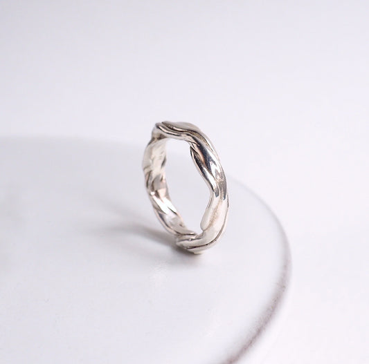 Ring Jewelry Silver Organic Handcrafted Handmade Fashion bespoke unique custom design 