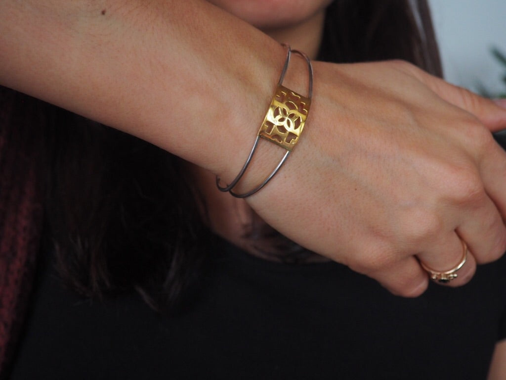 Bracelet Jewelry Handmade Azulejos Design Gold Silver Pulseira Jóias ouro prata artesanal bracciale gioielli artigianali oro argento